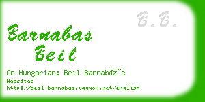 barnabas beil business card